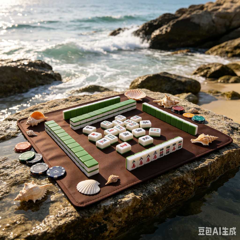modern text mahjong tiles